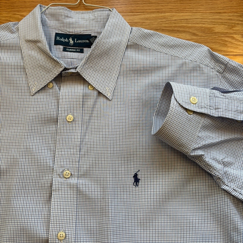 Ralph Lauren Classic Fit Check Shirt - Blue